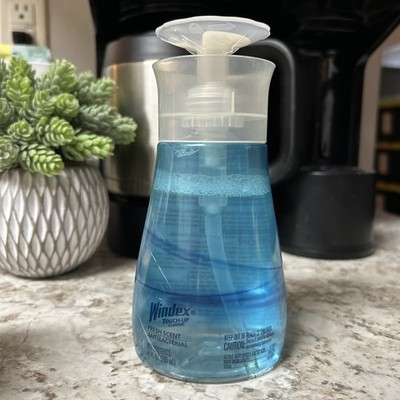 Windex Touch-Up Cleaner Pump Bottle 10oz Antibacterial Fresh Scent