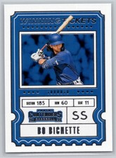 2020 PANINI CONTENDERS #WT-2 BO BICHETTE WINNING TICKETS TORONTO BLUE JAYS