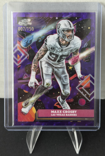 2025 Topps Cosmic Chrome - Purple Nebula Refractor /150 - Maxx Crosby #52