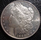 1886-P Morgan Silver Dollar - Blast White Choice BU w/Deep Mirrors - Both Sides