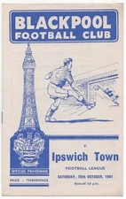 Oct 61 Blackpool v Ipswich Town - Ipswich Champions