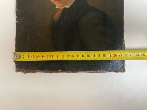 Peinture Huile Sur Toile Portrait XIXe Enfant Restauration Art Ancien Hst 1850 - Foto 12 di 12