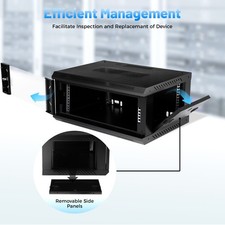 4U Server Cabinet Case Wall Mount Network Server Data Cabinet Enclosure Rack