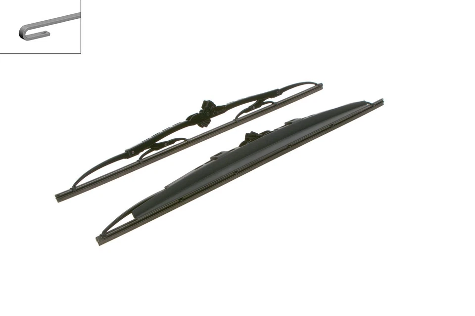 2x Wiper Blades (Pair) fits PEUGEOT 306 Front 93 to 03 Windscreen Set Bosch New - Image 2 of 4