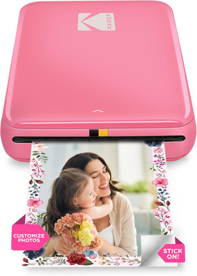 Instant Photo Printer Zink 2x3 Bluetooth iOS Android Pink