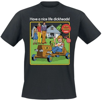 Steven Rhodes T-Shirt Herren Have A Nice Life schwarz