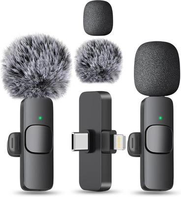 MAYBESTA Wireless Mini Microphone for Iphone, Android Phone - Lavalier Lapel Mic