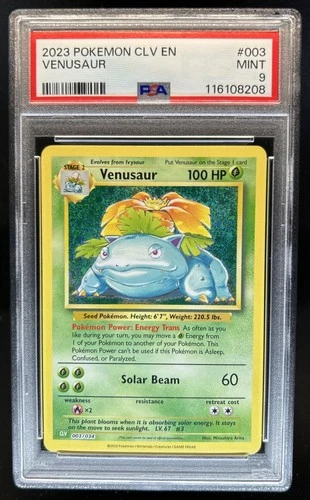 2023 Pokemon Classic Collection Venusaur & Lugia ex Deck #003/034 PSA 9
