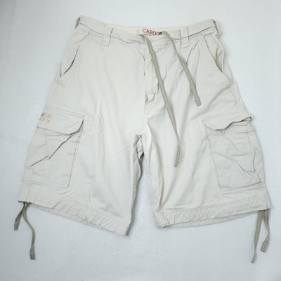 Sonoma Cargo Shorts Mens Size 33 Beige Loose Baggy Fit Fishing Hiking Outdoor