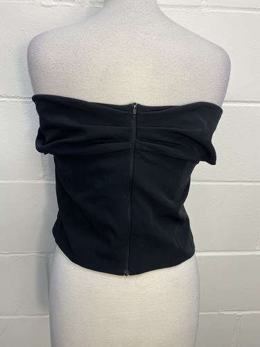 BNWT Coast Black Structured Bardot Top UK 16 - Picture 2 of 4