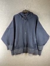 Free People Movement Sprint ti Finish Hoodie Size Large Blue Pullover