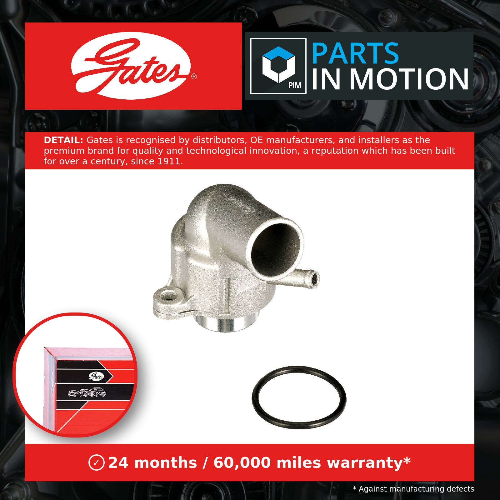 GATES TH37288G1 Thermostat, coolant for CHEVROLET,DAEWOO,FSO,ZAZ - Image 4