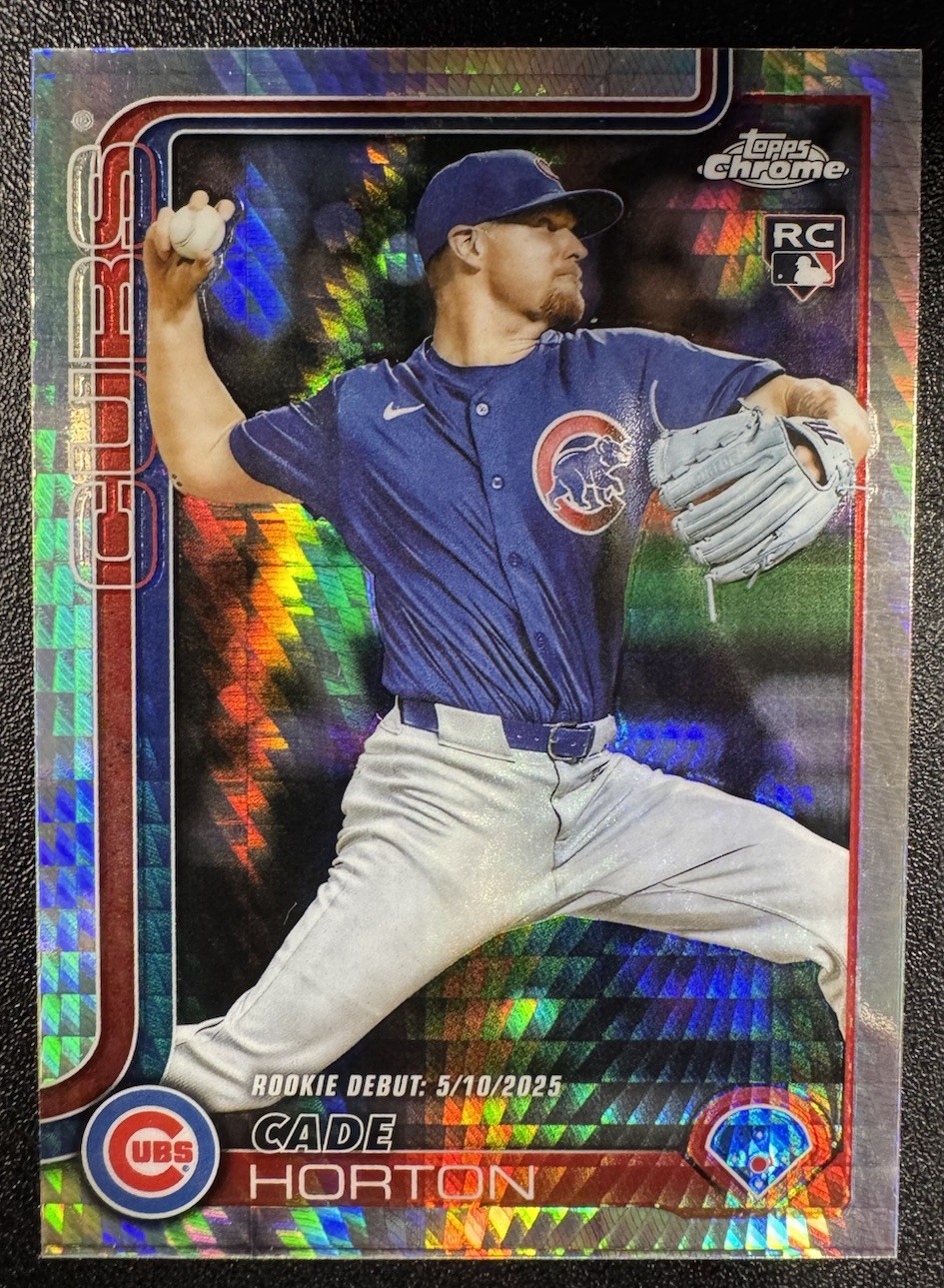 2025 Topps Chrome Update Series - Cade Horton #USC102 Prism Refractor (RC)