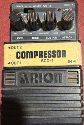 Arion SCO-1 Compressor Sustainer Analog Guitar Effects Pedal