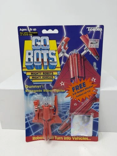 Gunnyr 71 Go-Bots Tonka~ Carded Vintage Action Figure w/Hologram; 1985