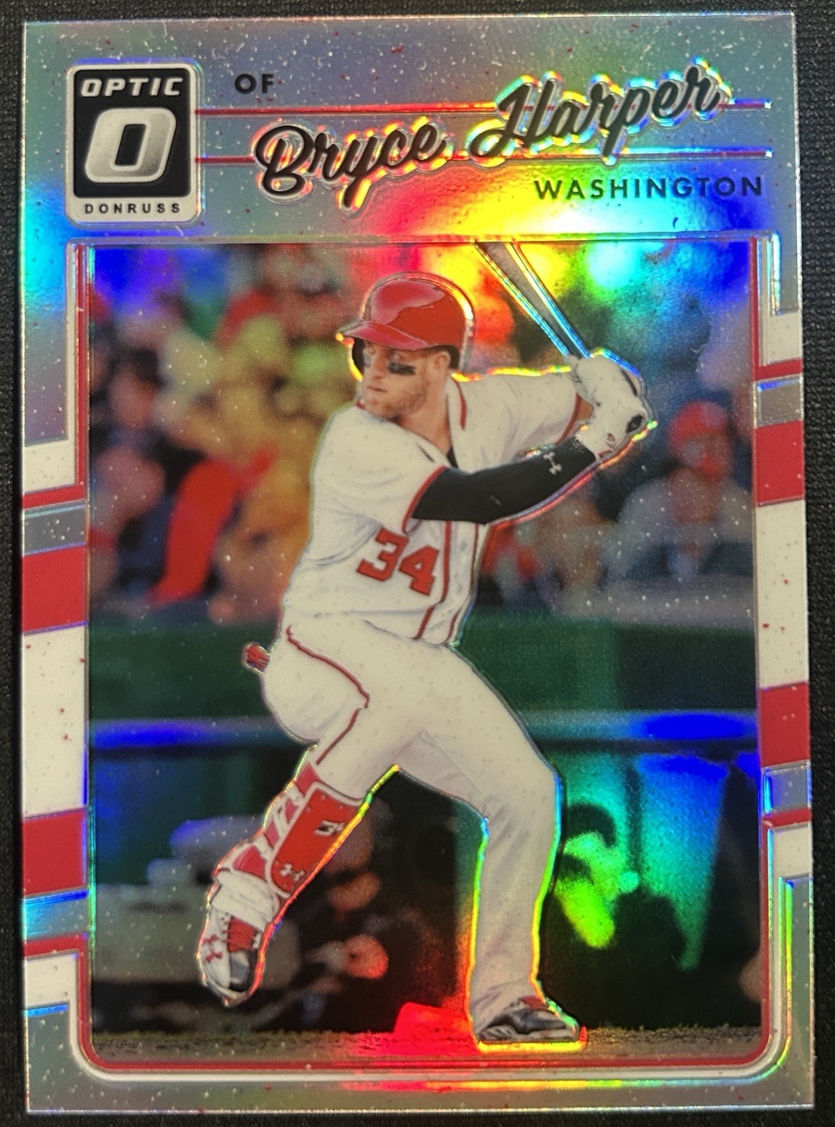 2017 Panini Donruss Optic Holo Prizm #152 Bryce Harper  Nationals Phillies SP