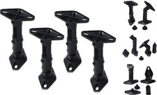VideoSecu 4 Black Universal Satellite Speaker Mounts/Brackets for Walls and