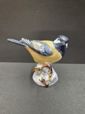 Rare Royal Worcester Bone China Great Tit Bird Matte Finish No. 3335