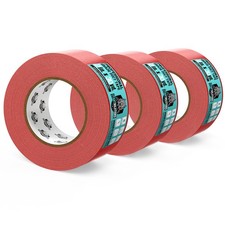 Duct Tapes, 2Inch x 60Yard Total 3 Rolls, RED Color, FDS Rollback