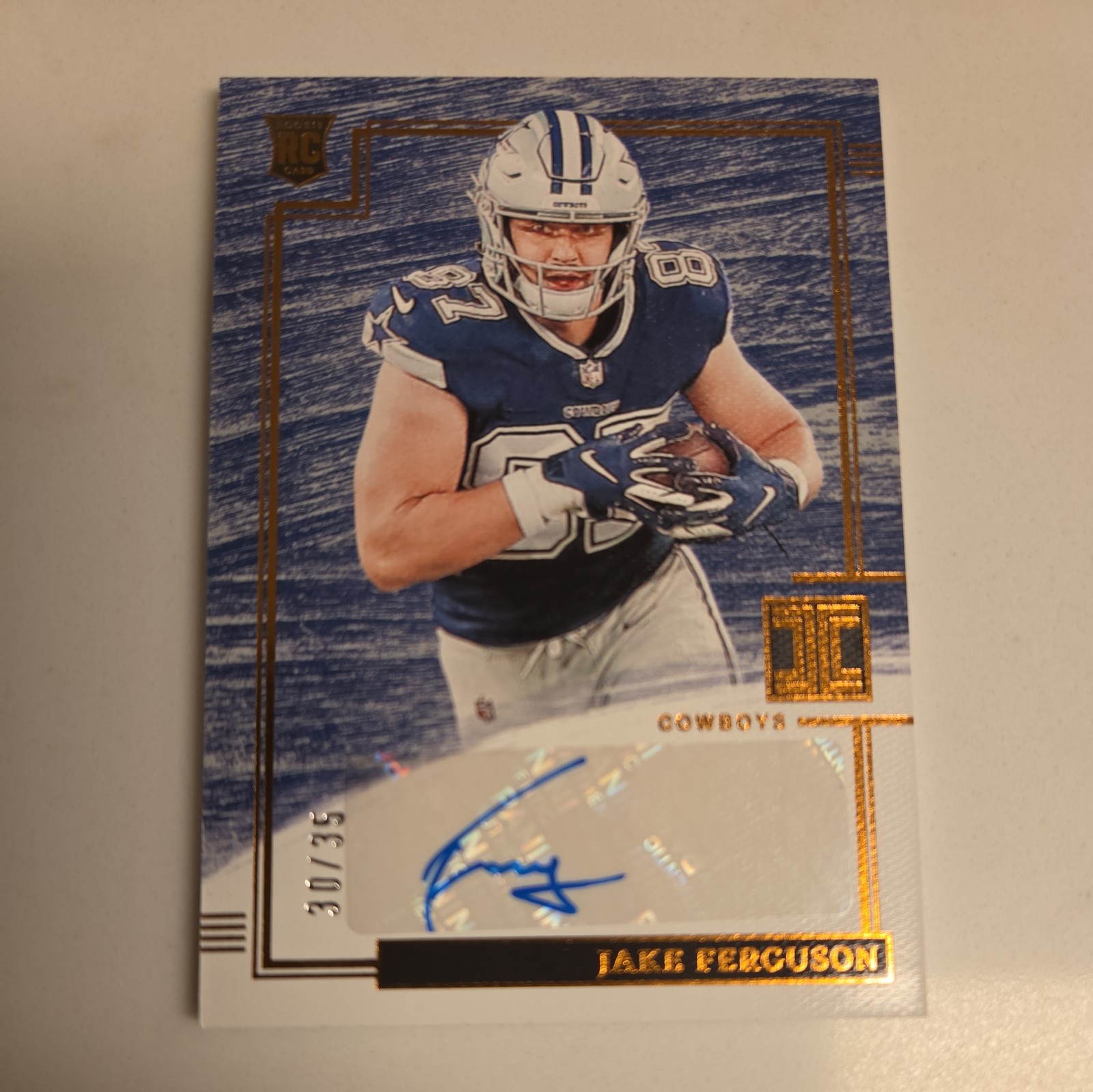 Jake Ferguson Panini Impeccable #171 Autograph Bronze