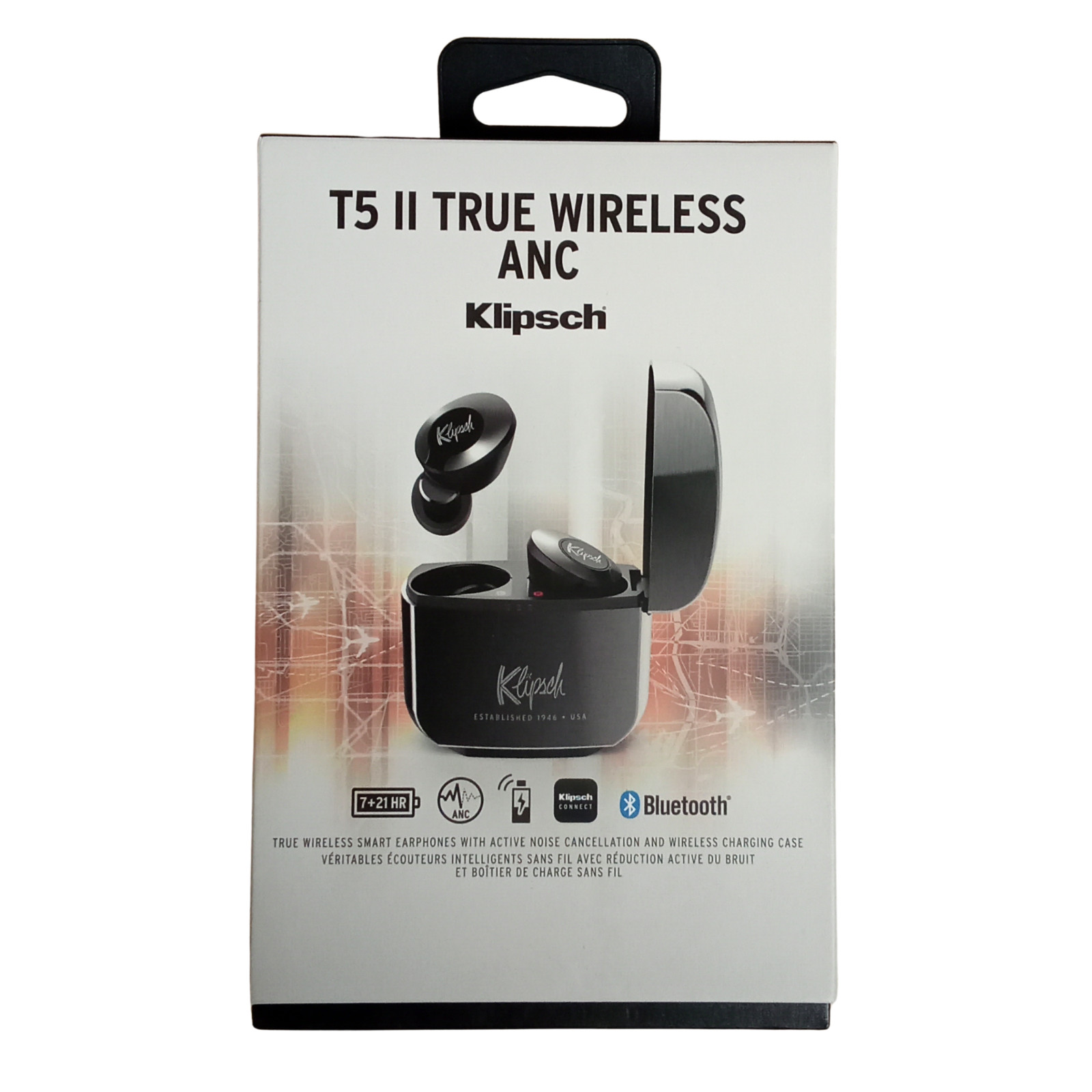 Klipsch T5 II True Wireless ANC In-Ear Headset, Gunmetal