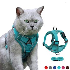 Cat Harness Escape Proof Breathable Cat Harness and Leash for Walking Outdoor Ea
