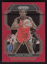 2022 Panini Prizm WNBA #7 Jackie Young Ruby Wave
