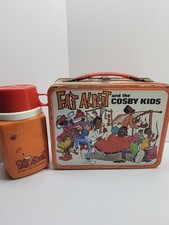 VINTAGE 1973 FAT ALBERT AND THE COSBY KIDS METAL LUNCHBOX WITH THERMOS