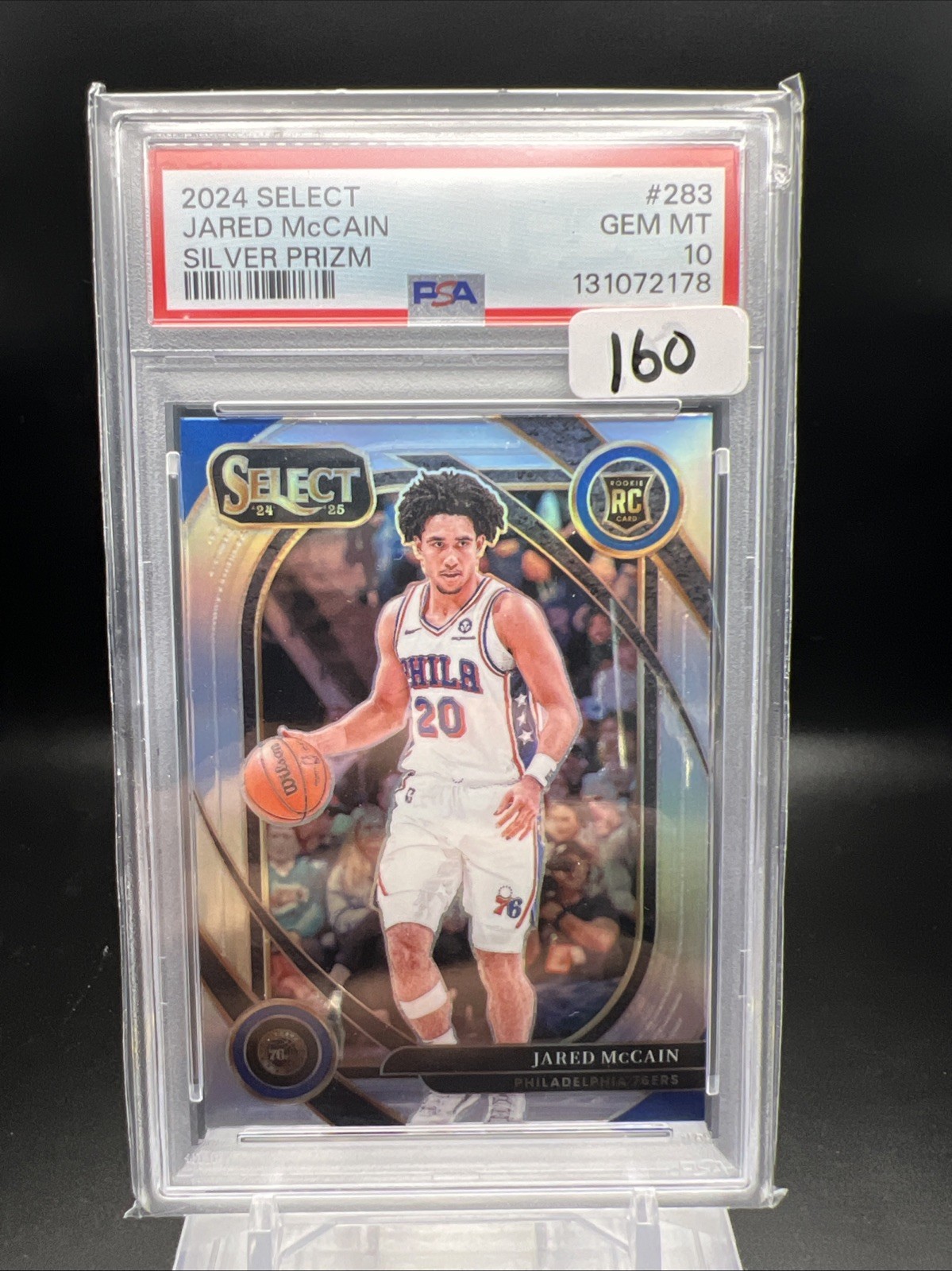 2024-25 Panini Select JARED McCAIN Courtside Silver Prizm PSA 10 Rookie Card RC