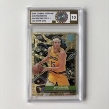 Marketplace image: Austin Reaves 2026 Topps Cosmic Chrome Superfractor 1/1 Frame Grading 10
