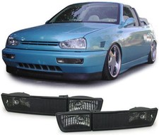 Black Smoked Foglights with turnsignal For VW Golf III MK3 +Vento (US Jetta 3)
