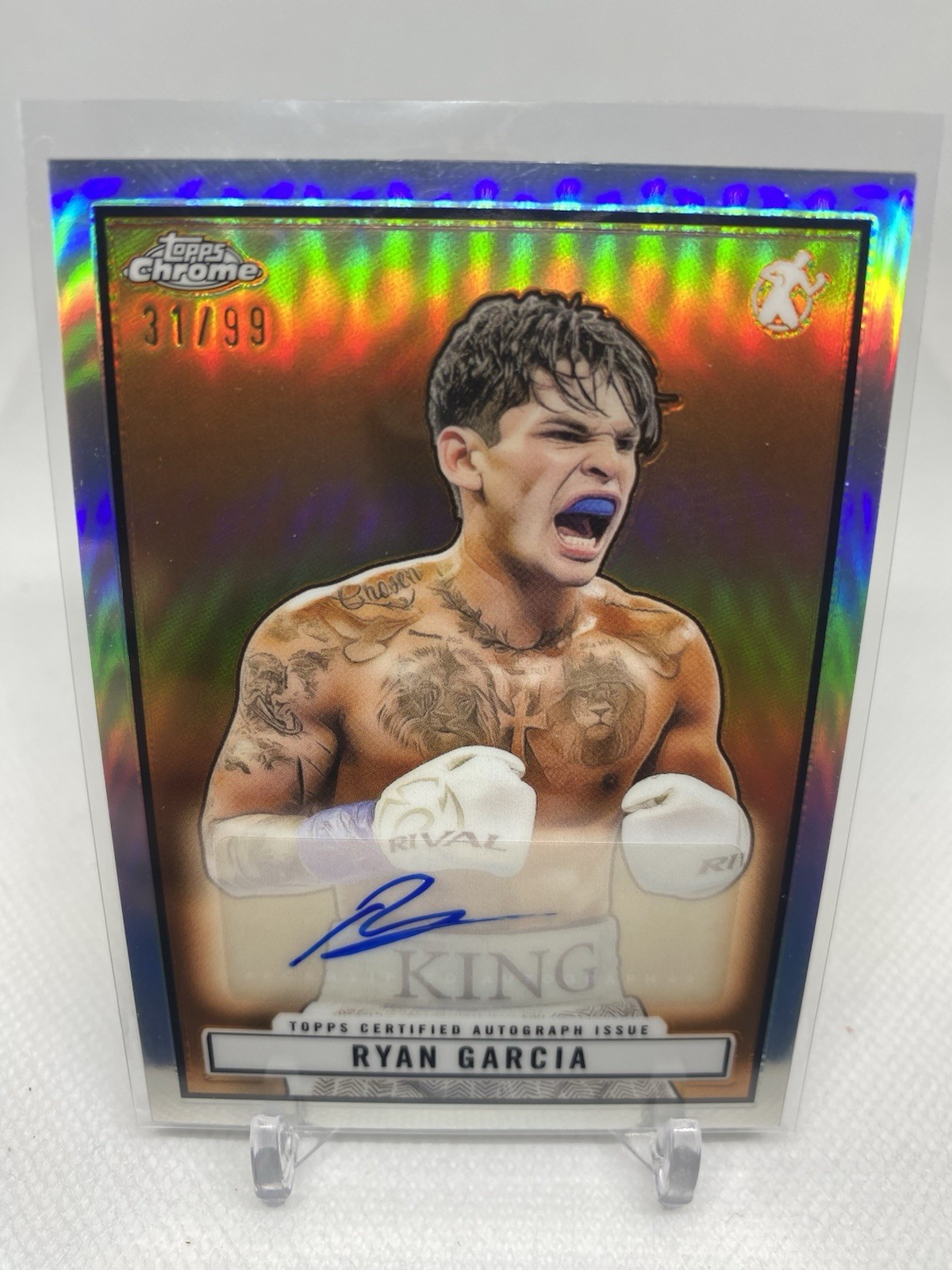 2024 Topps Chrome Boxing Ryan Garcia 1951 Topps Ringside Autograph Refractor /99