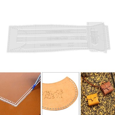 Leder Basteln Muster Schablone DIY Lederarbeiten Vorlagen zum Nähen Schultertasche