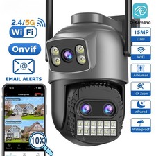 15MP Wifi Camera Outdoor Dual Screen 10XDigital Zoom CCTV Video Surveillance Cam