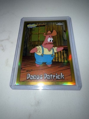 Topps Chrome Spongebob Peco s Patrick /50 Gold Refractor