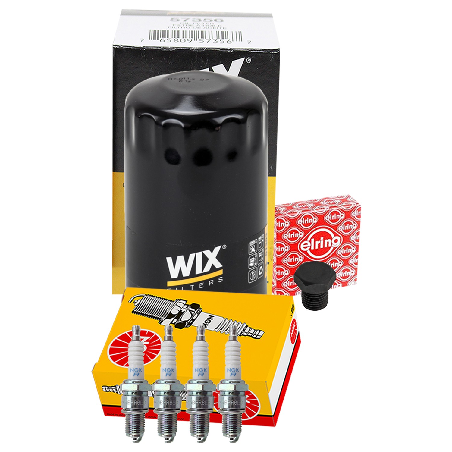 Wix Engine Oil Filter  NGK 4 Standard Spark Plugs kit for 4000 1.7L L4 SOHC