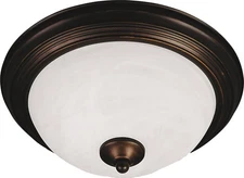 Maxim 5842MROI Oil Rubbed Bronze Essentials 3-Light Flush Mount