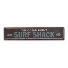 Surf Shack Decor, Surfing Lover Gift -Distressed Wooden Sign