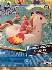 UNICORN INFLATABLE RIDE ON POOL TOY