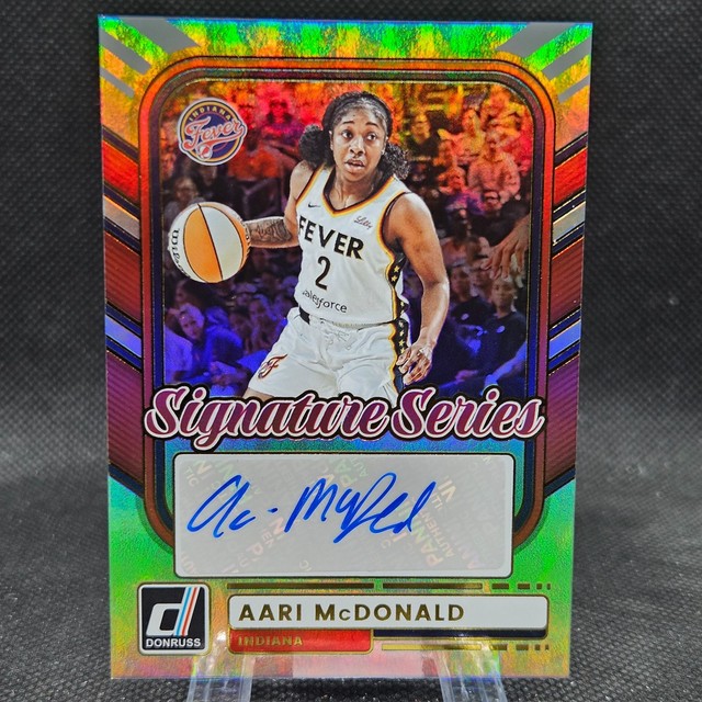 Aari McDonald 2026 Panini WNBA Donruss Signature Series Auto Indiana Fever SS-AM