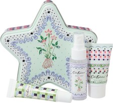 Image of Cath Kidston Star Tin Beauty Gift Set Body Wash Mist Lip Balm Stocking Filler