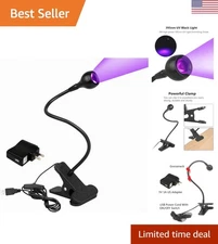 Ultra-Violet 3W Black Light Lamp - Gooseneck Design for Art & Satin Detection
