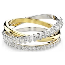 Swarovski Hyperbola Ring Mixed Cuts 18 K Gold Silber Größe 55 5689730 UVP 169£