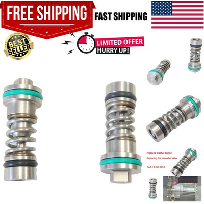 #ad Compact Unloader Valve Set for Karcher Pressure Cleaners 4.591 040.0 2 Pack $38.24