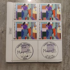 N 2414 Timbres 1er jour 86 Alberto Magnelli Virginia Signé Magnelli V.Lemarinier