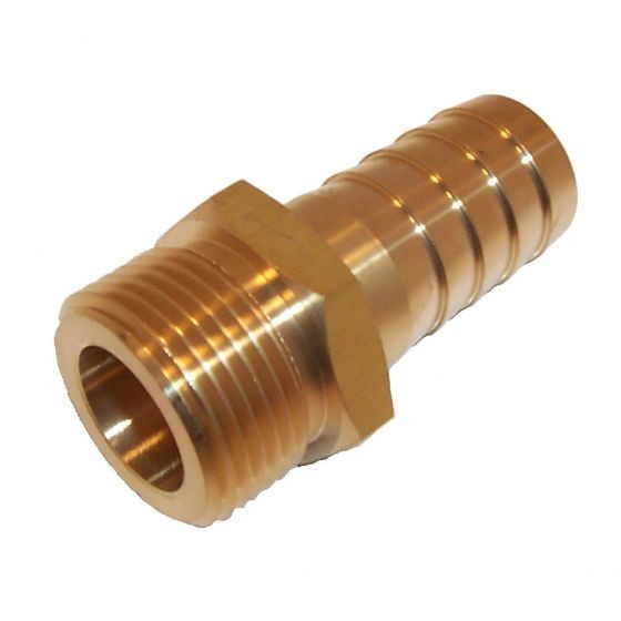 Brass 1.1/4"" Male BSP Thread to 1"" Hose Tail