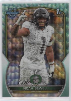 2022 Bowman U Chrome Aqua Wave Refractor 64/299 Noah Sewell #57 1u6