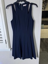 Rebecca Taylor Navy Fit and Flare dress Size 6