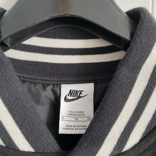 Nike Sportswear Authentics Varsity Jacket Black Wool DQ5010-010 Men’s XL-Tall - Picture 5 of 12