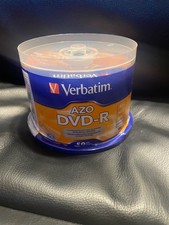 NUOVO 50 PACK Mandrino Verbatim AZO DVD-R 4.7GB 16X SIGILLATO